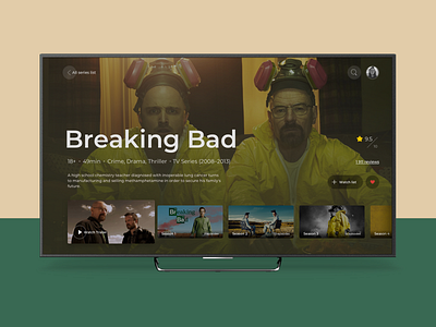 Daily UI :: 025 — TV App dailyui tv tv series ui