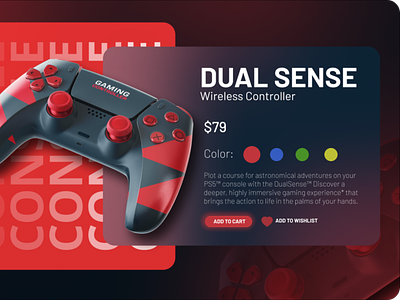 Gaming Console web page branding graphic design ui