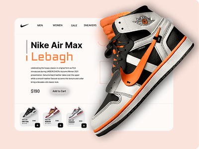 Nike air max Lebagh redesign 3d branding graphic design logo ui
