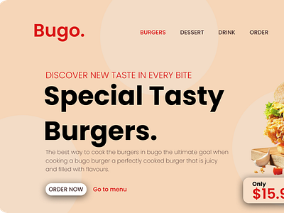 Food website design