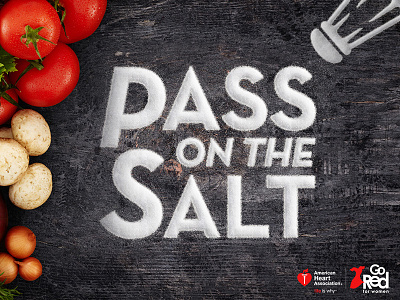 Pass on the Salt content design digital illustration photoshop social typography