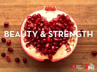 Beauty & Strength content design digital photography social typography