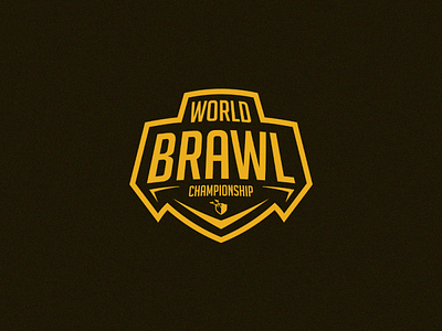 WORLD BRAWL CHAMPIONSHIP TOURNAMENT LOGO esports graphic design illustration logo tournament