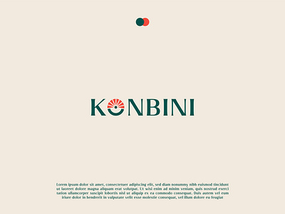 KONBINI creative logo design minimalist logo minimalist wordmark logo
