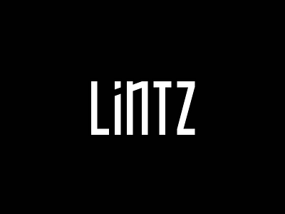 Logo Lintz black branding logo logo design logodesigner logotype minimal symbol typography white