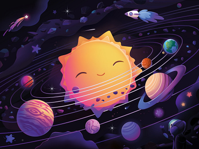 A recreation of Alexandra Zutto's Solar System