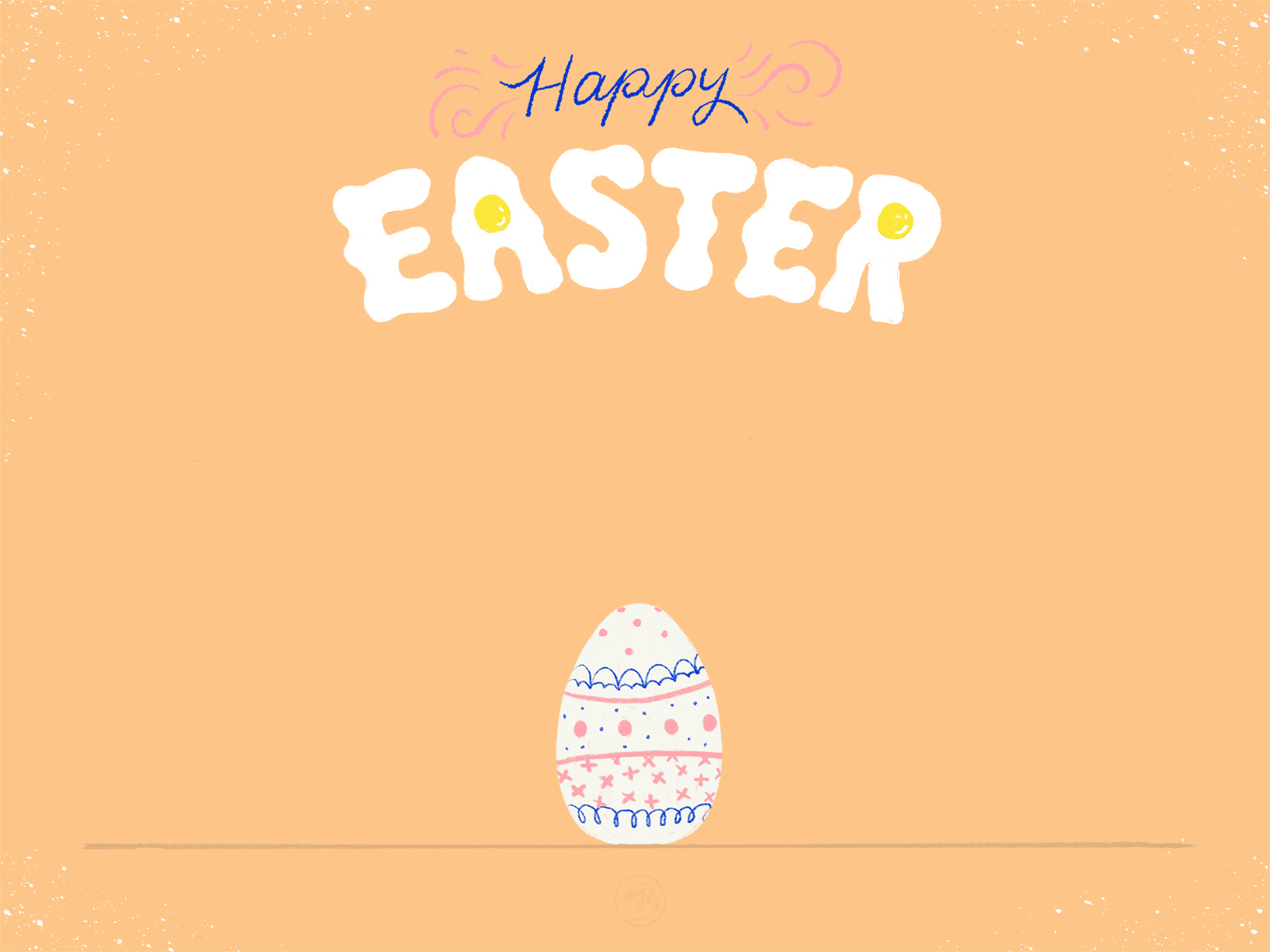 Happy Easter colors easter egg gif illustration jumping procreate rabbit