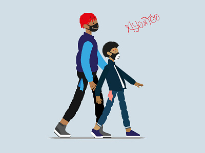 Ayo & Teo animation ayo teo illustration walk