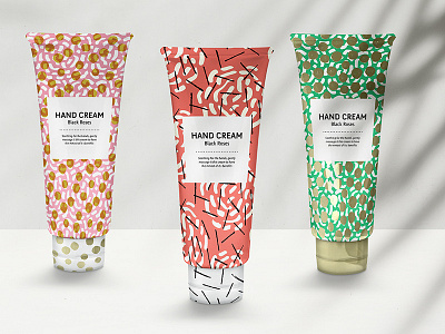 Hand Cream design illustrator pattern design