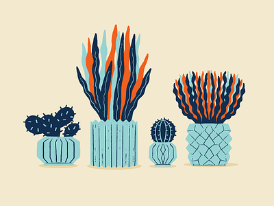 Plants adobe illustrator colors illustration pattern design plants procreate