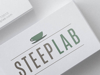 Steep Lab branding logo design tea