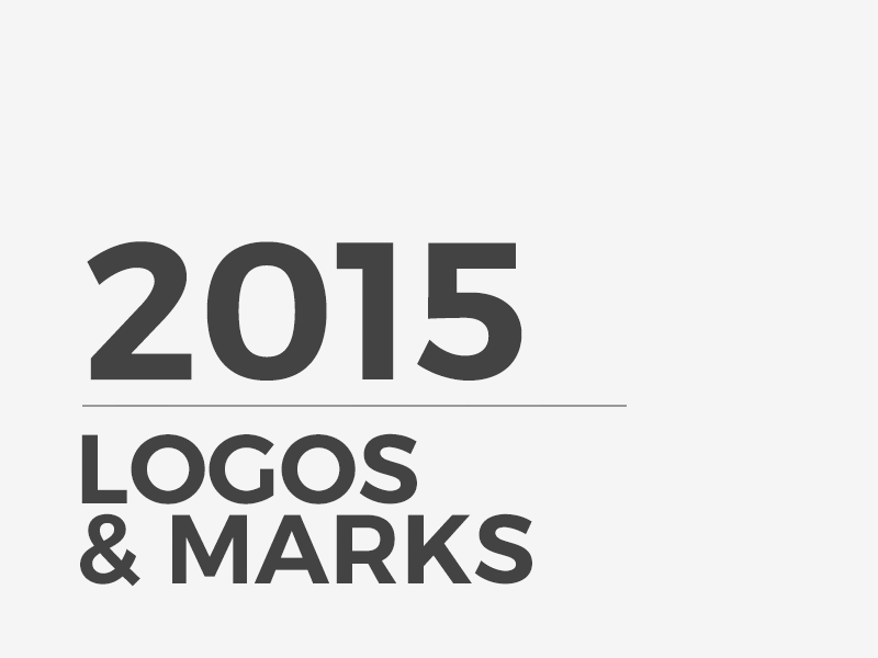 2015 Logos & Marks advertising brand corporate handmade identity isotype letter lettering logotype typo typography