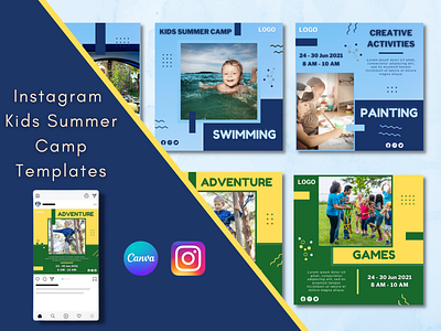 Instagram Kids Summer Camp Templates