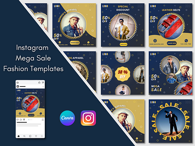 Instagram Fashion Mega SALE Posts Templates