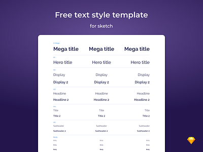 Text Styles template download free sketch sketch app style guide style guides template text style ui