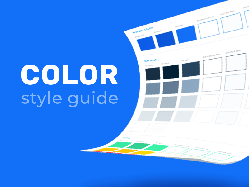 Color Style Guide color guide color palete download style guide ui sketch sketch app template free templates free template