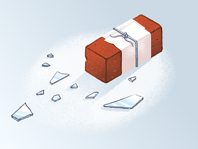 Bricked brick isometric procreate