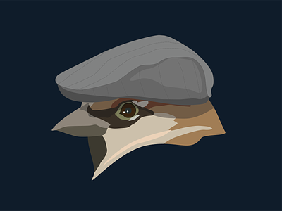 Refined Gentleman animal art bird icon illustration illustrator vector