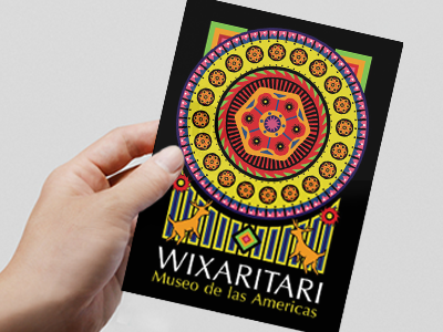 Wixaritary flyer illustration post card wixaritary