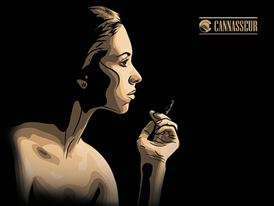 Smoking Lady cannabis colorado illustration lady mmj smoking woman