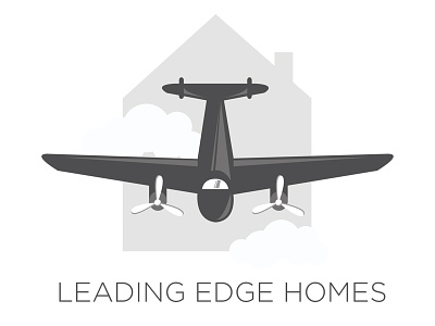 Real Estate Logo Concept airplane design illustration logo real estate vector