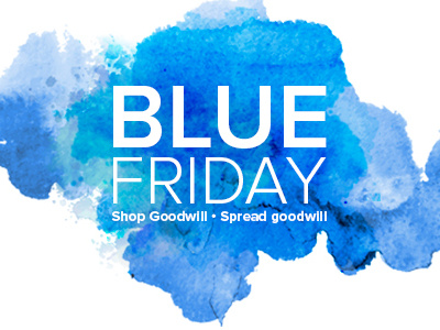 Goodwill Blue Friday Sale goodwill graphic design nashville sale watercolor