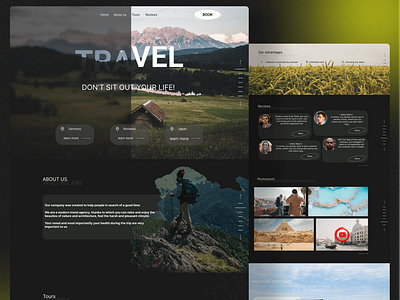 landing page travel