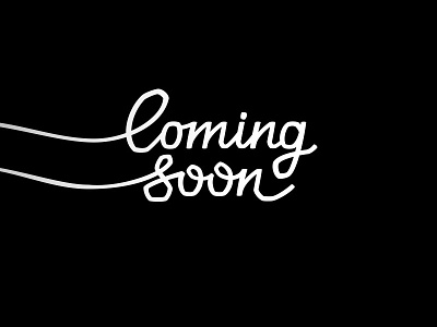 Coming Soon Lettering font handdrawn handtype latin letter lettering line logo soon type typography