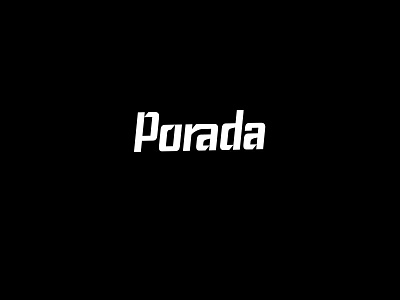 Porada Logo art font handdrawn handtype latin letter lettering logo type typography