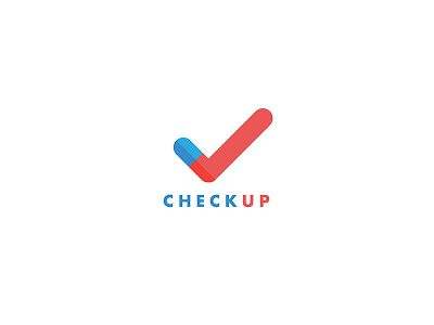 Checkup 365 blue challenge checkup day drug logo pill red simple