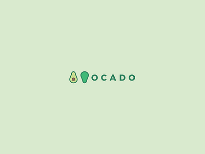007 Avocado avocado food form green guacamole healthy logo typography