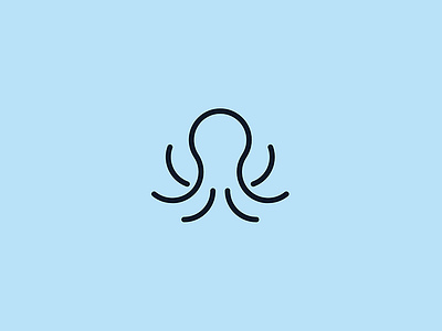 083/365: Octopus 8 animal circle creature line logo ocean octopus sea water