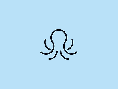 083/365: Octopus 8 animal circle creature line logo ocean octopus sea water