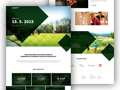 Golf Event Website (2 versions)