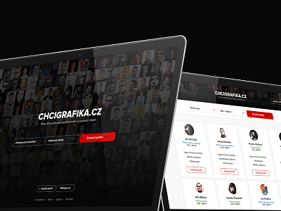 Chcigrafika.cz • Redesign behance chcigrafika designers fullscreen iphone mac redesign responsive webdesign website