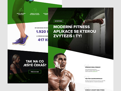 Notefitness (czech) big concept designer freelancer fullscreen layout modern responsive sport typo web website