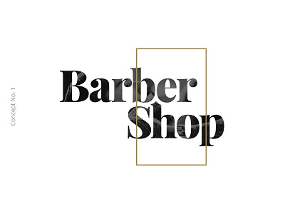 Barber Shop Concept barber shop brand concept layout logo typography web design website