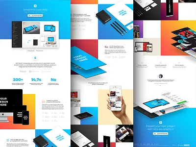 Smartmockups App - Landing page app colors desktop gradients mac mockup presentation showcase smartmockups tool windows