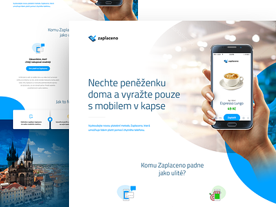 Zaplaceno bubbles business microsite mobile mockup money multiply onepage overlay payment project startup