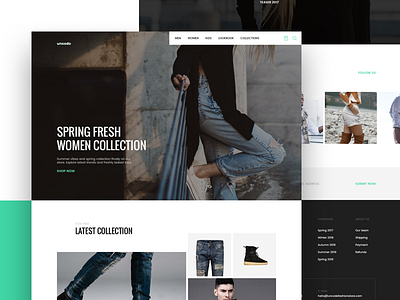 UNDSGN - Fashion Microsite ecommerce eshop fashion lookbook responsive store style template undsgn wordpress
