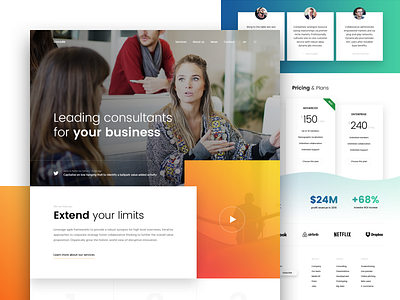 UNDSGN - Business agency blog business gradient pricing responsive style template testimonials undsgn wordpress