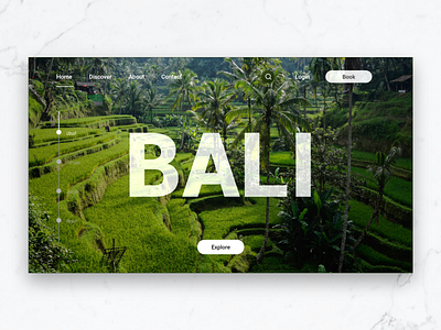 Travel UI - Bali design graphic design travelui ui uidesign uitrends ux webdesign