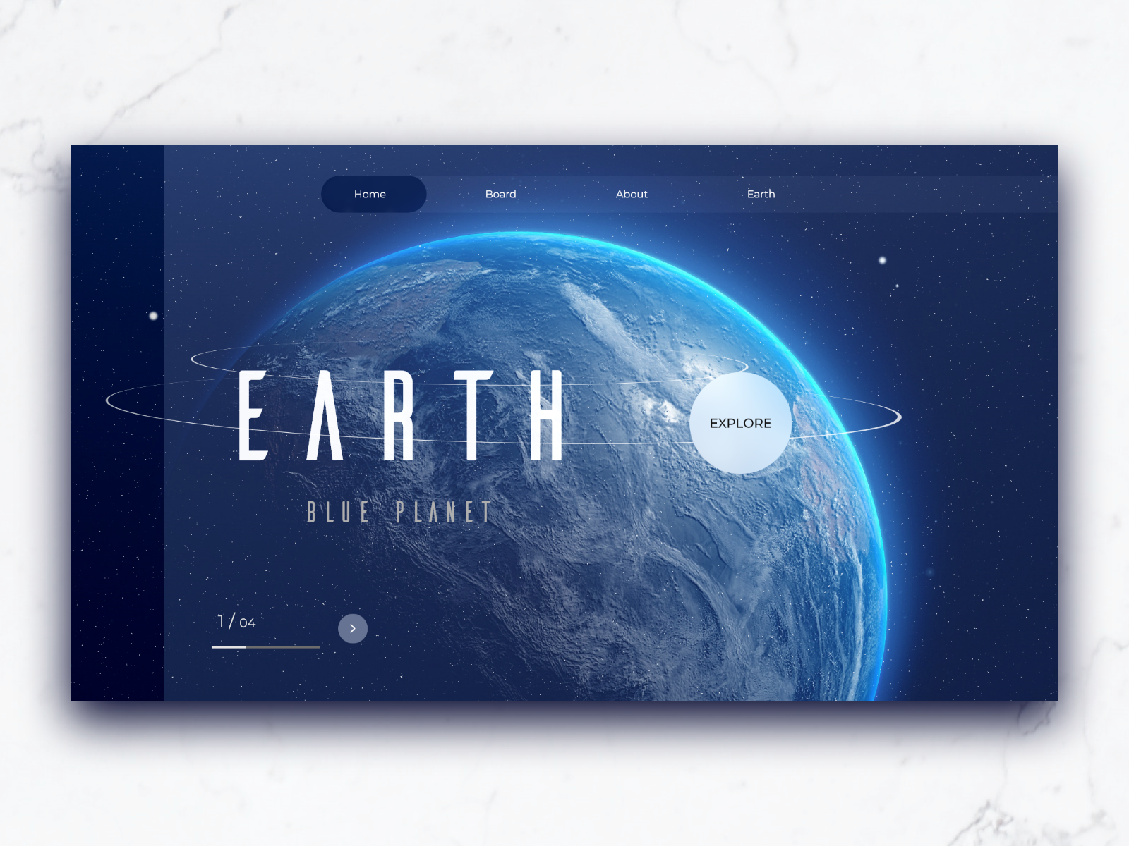 Explore earth - Landing page by Gary ML on Dribbble