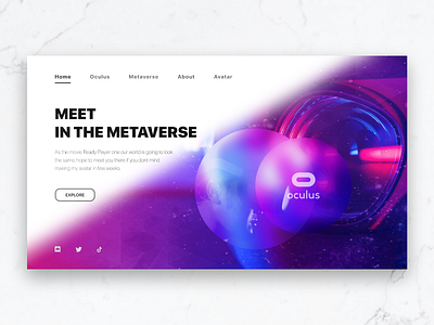 METAVERSE - UI LANDING PAGE design graphic design metaverse ui uidesign ux uxdesign webdesign