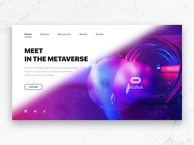 METAVERSE - UI LANDING PAGE