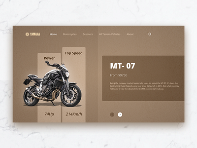 Motorcycle Landing page landingpage moto motobike motorcycle sport ui uidesign ux uxdesign webdesign website