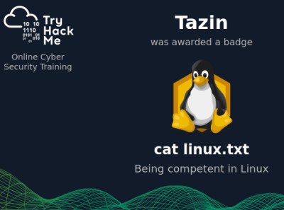 Cybersecurity  badge (linux)