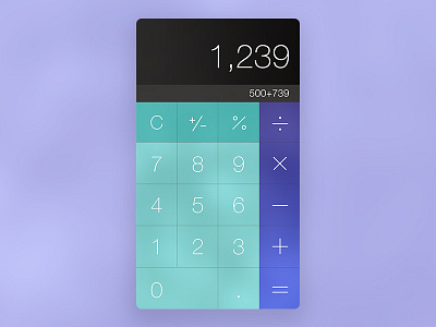 Daily UI #004 - Calculator