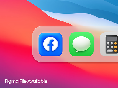 Facebook | macOS Big Sur inspired icon 3d app big sur faux 3d figma icon icon design illustration logo macos macos icon vector vector art vector illustration vectors