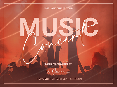 Music Concert Poster concert design flyer graphic graphic design music musicflyer musicpost photoshop poster